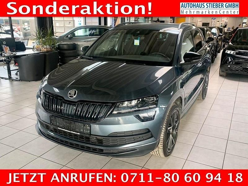 Grau Gebraucht 2020 Skoda Karoq SportLine SUV | 25.900 € (Guter Preis) - Bild 1/4