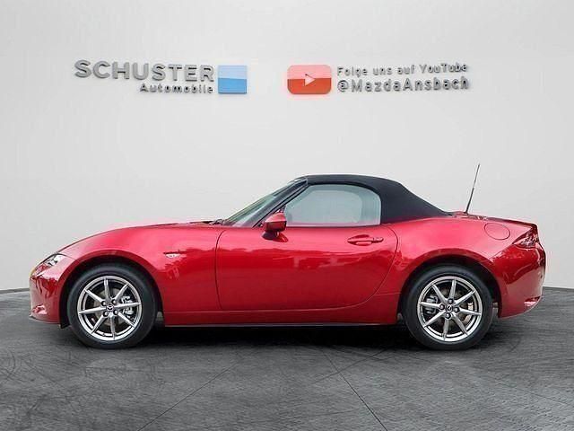 Neu Mazda MX5 Exclusive-Line 132 PS (97 kW) 2025 Soul red crystal m Cabrio