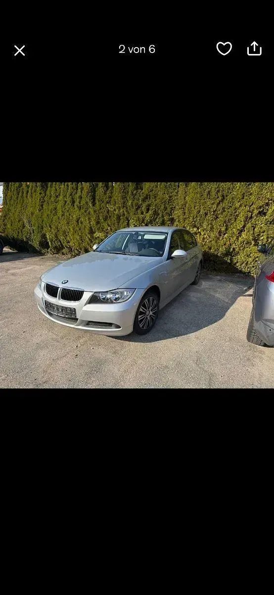 Second-hand BMW 318 143 CP (105 kW) 2007 Argintiu Berlinǎ