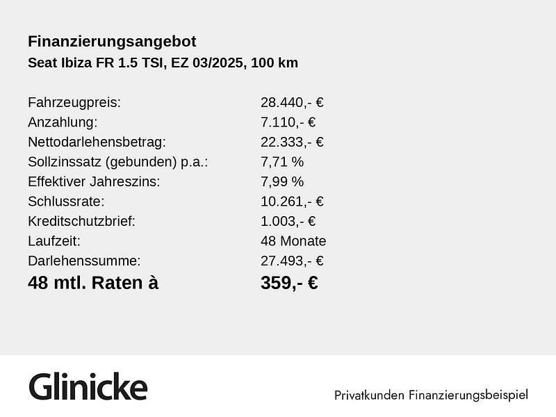 Gebraucht Seat Ibiza FR 150 PS (110 kW) 2024 Grau Limousine