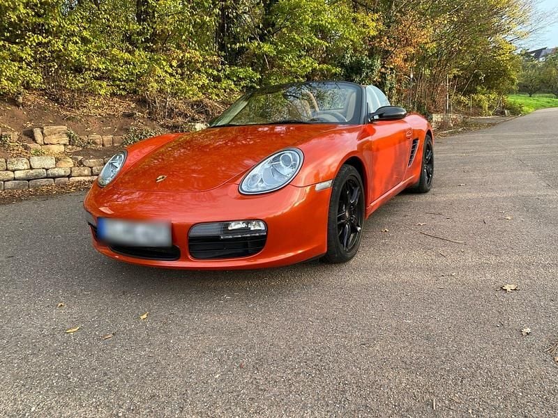 Second-hand Porsche Boxster 295 CP (216 kW) 2008 Portocaliu Cabrio