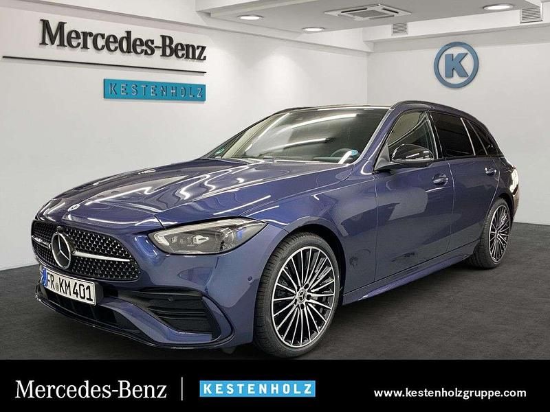 Blau Gebraucht 2025 Mercedes C220 AMG Limousine | 56.850 € - Bild 1/4