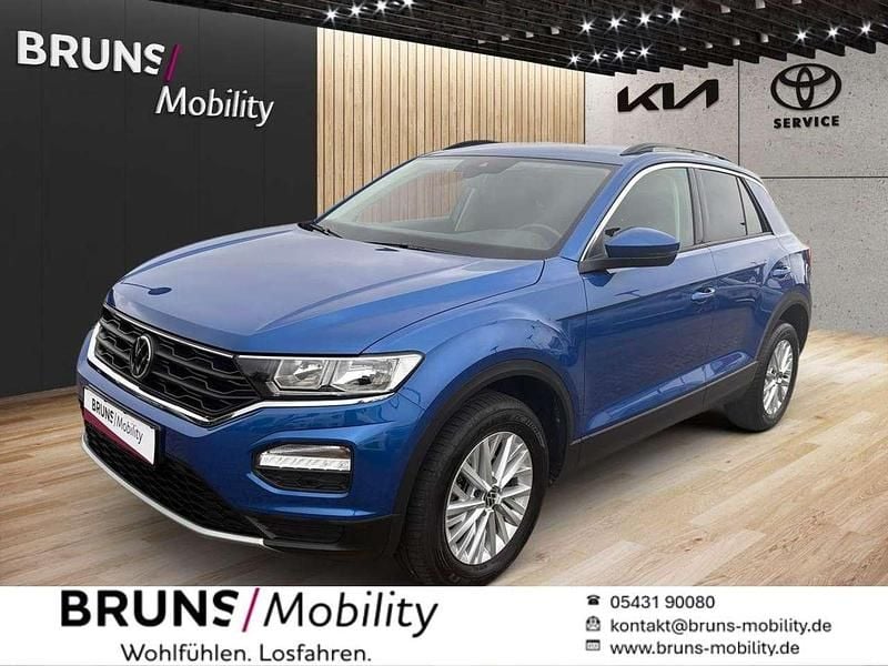 Ravennablau metallic Gebraucht 2021 VW T-Roc Style SUV | 19.490 € (Superpreis) - Bild 1/4