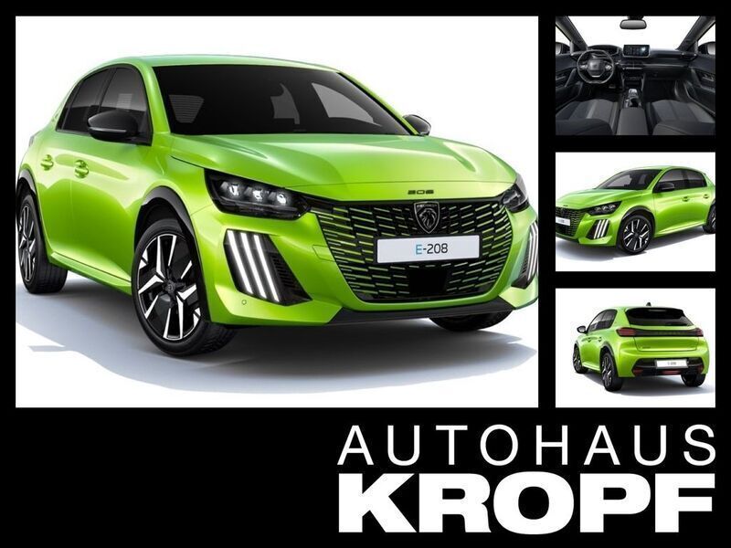 Gelb Neu 2025 Peugeot e-208 GT Kleinwagen | 36.690 € - Bild 1/2