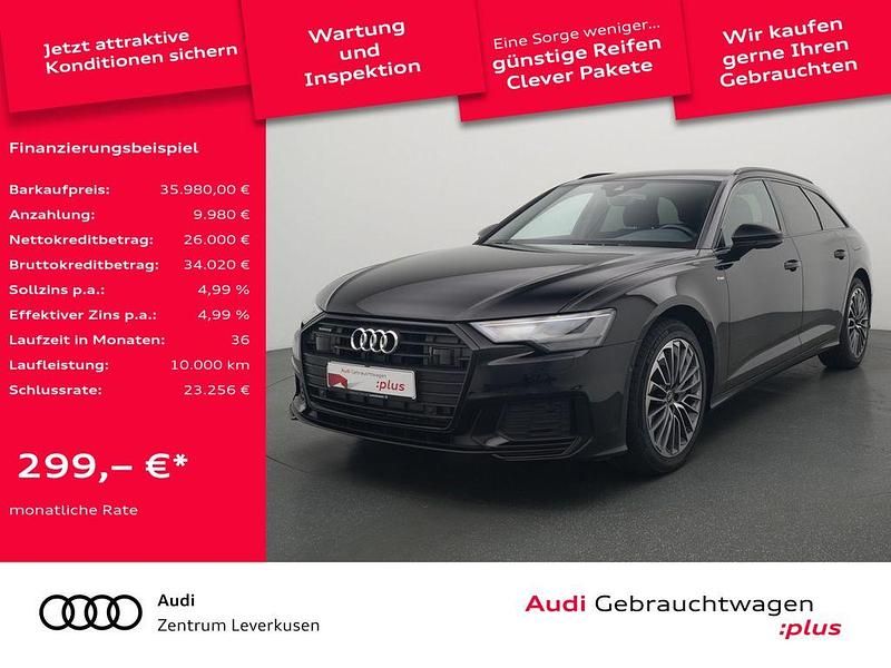 Brillantschwarz Gebraucht 2022 Audi A6 Comfort Kombi | 35.980 € (Guter Preis) - Bild 1/4