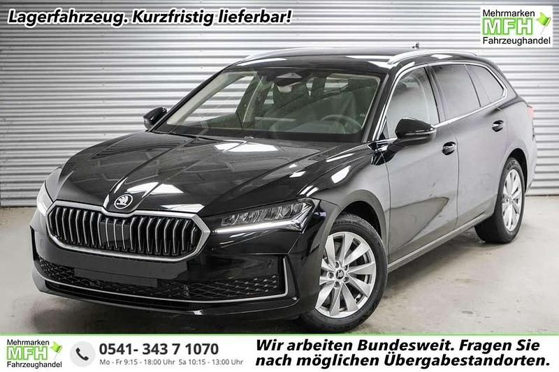 Ebony black metallic ... Neu 2025 Skoda Superb Selection Kombi | 42.891 € (Superpreis) - Bild 1/4