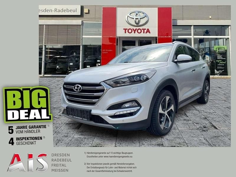 Platinum silver / mic Gebraucht 2017 Hyundai Tucson Premium SUV | 17.200 € (Fairer Preis) - Bild 1/4
