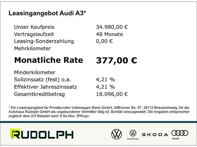 Gebraucht Audi A3 Advanced 150 PS (110 kW) 2025 Grau Limousine