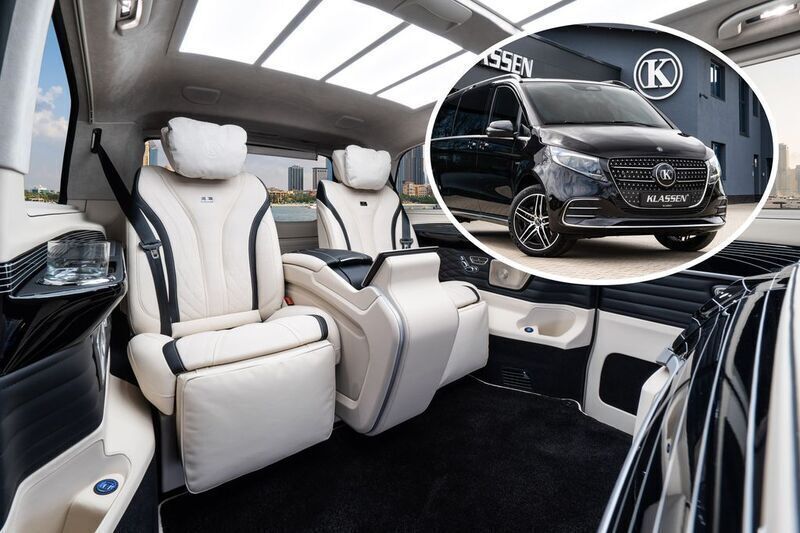 Schwarz Neu 2025 Mercedes V300 Luxury Van / Kleinbus | 374.850 € - Bild 1/4