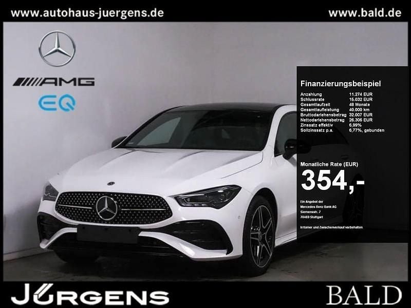 Weiß Gebraucht 2024 Mercedes CLA250e Shooting Brake AMG Kombi | 39.870 € (Teuer) - Bild 1/4