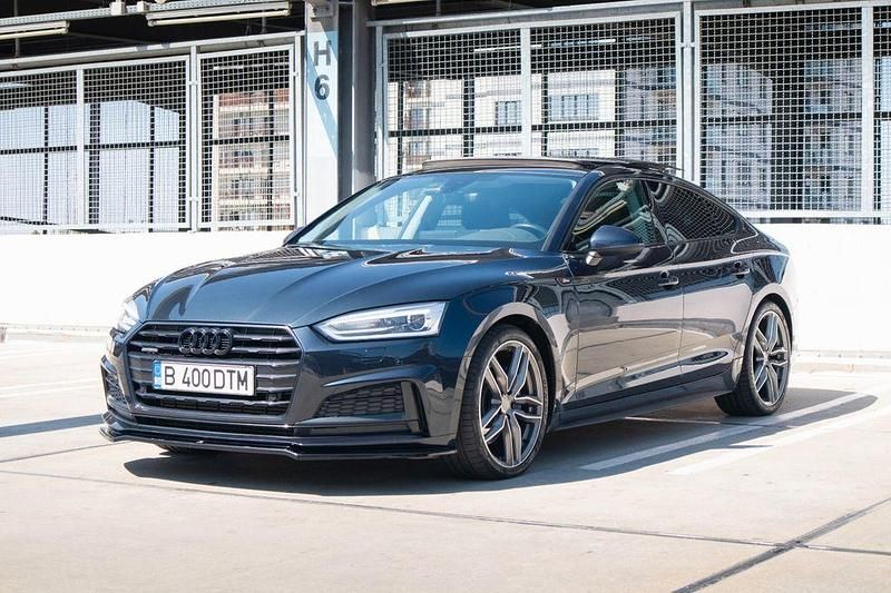 Blau Gebraucht 2017 Audi A5 Sportback Sport Limousine | 20.990 € (Teuer) - Bild 1/4