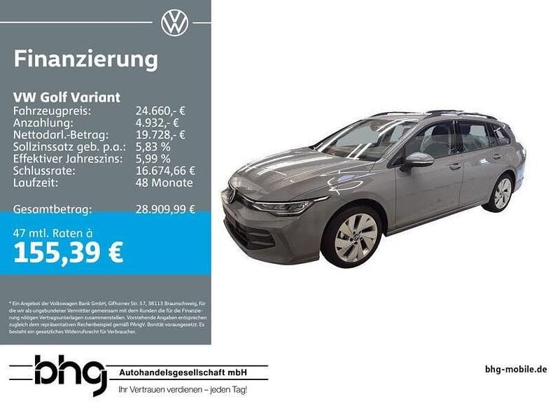 Gebraucht VW Golf VIII Life 116 PS (85 kW) 2025 Grau Kombi