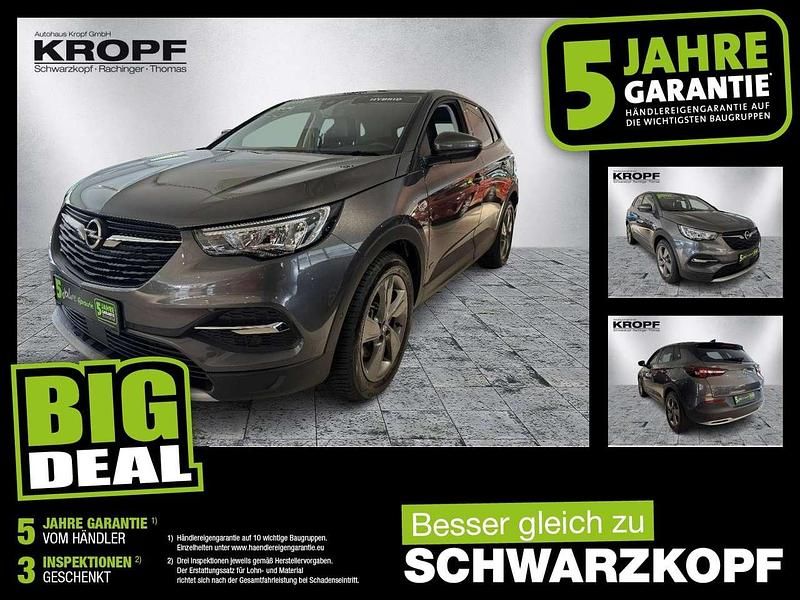 Mondstein grau/e:vulkan grau Gebraucht 2021 Opel Grandland X SUV | 24.690 € (Fairer Preis) - Bild 1/4