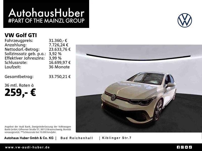 Weiß Gebraucht 2022 VW Golf VIII GTI Clubsport Limousine | 31.360 € (Guter Preis) - Bild 1/4