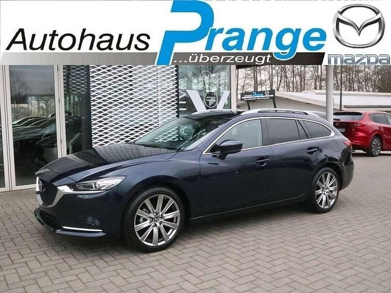 Deep crystal blue Gebraucht 2024 Mazda 6 Exclusive-Line Kombi | 28.985 € (Fairer Preis) - Bild 1/4