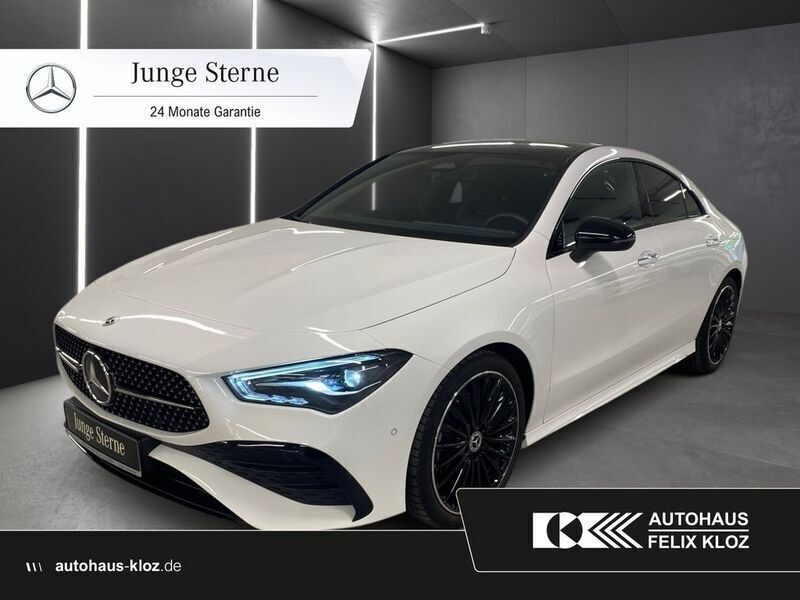 Weiß Gebraucht 2024 Mercedes CLA200 AMG Coupé | 40.400 € (Teuer) - Bild 1/4
