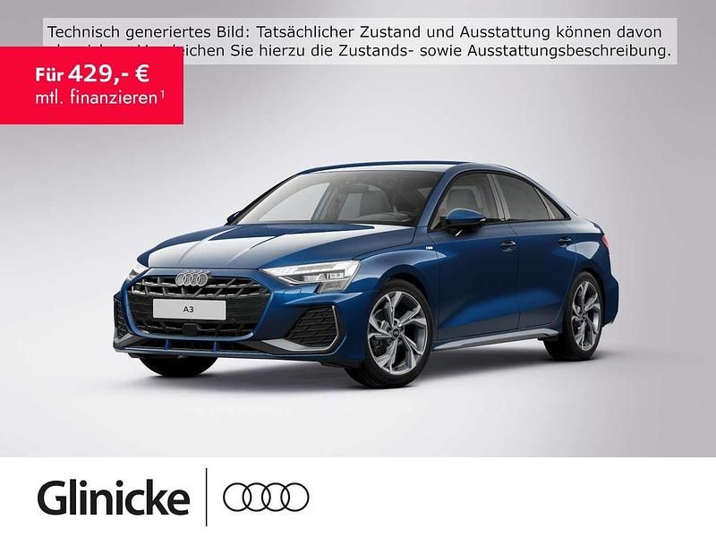 Ascariblau metallic Gebraucht 2025 Audi A3 S-Line Limousine | 32.760 € (Fairer Preis) - Bild 1/1