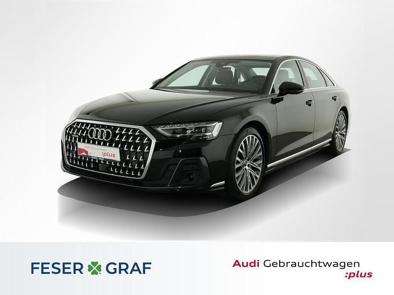 Brillantschwarz Gebraucht 2023 Audi A8 Ambiente Limousine | 59.985 € (Superpreis) - Bild 1/4