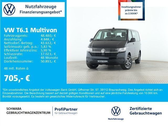 Deep black perleffekt Gebraucht 2021 VW T6.1 Comfortline Van | 48.480 € (Fairer Preis) - Bild 1/4