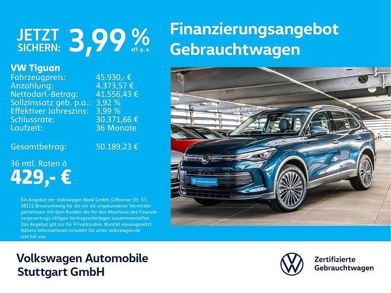 Nightshade blue metallic Gebraucht 2025 VW Tiguan Life SUV | 45.930 € (Etwas zu teuer) - Bild 1/4