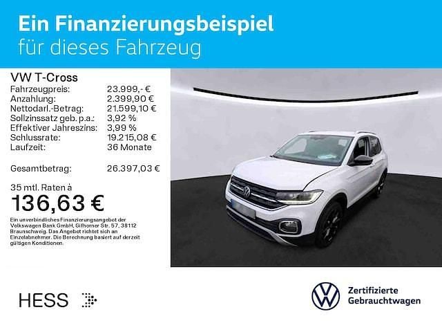 Gebraucht VW T-Cross Style 110 PS (80 kW) 2023 Weiß SUV