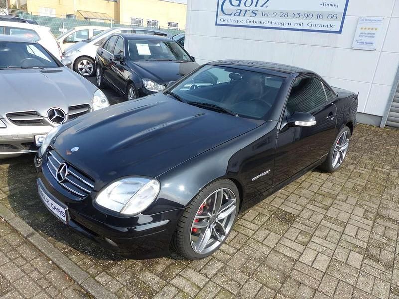 Gebraucht Mercedes SLK200 163 PS (119 kW) 2003 Obsidianschwarz  metalliclack Cabrio