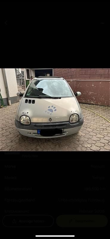 Gebraucht Renault Twingo 58 PS (42 kW) 2003 Silber Kleinwagen