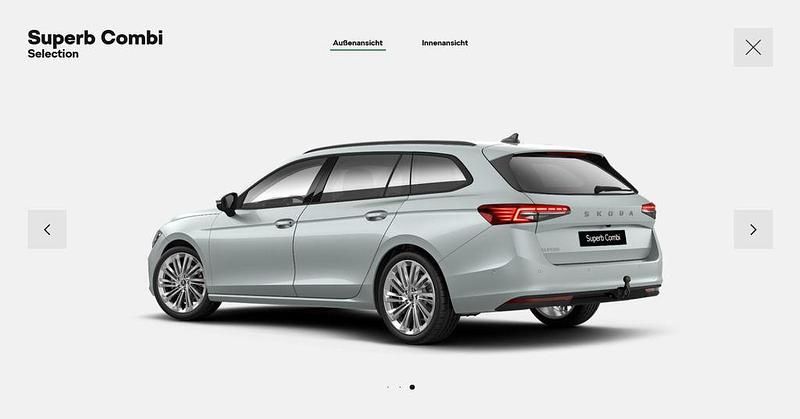 Neu Skoda Superb Selection 150 PS (110 kW) 2025 Silber Kombi