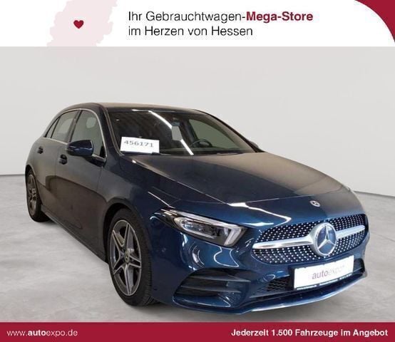 Denimblau metallic Gebraucht 2021 Mercedes A220 AMG line Limousine | 26.690 € (Superpreis) - Bild 1/4