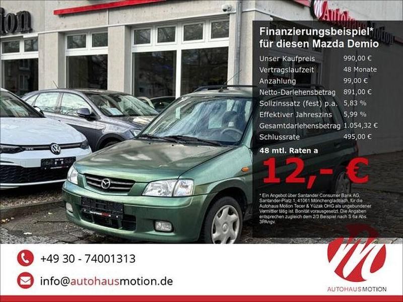 Grün Gebraucht 2000 Mazda Demio Exclusive Kleinwagen | 990 € - Bild 1/4