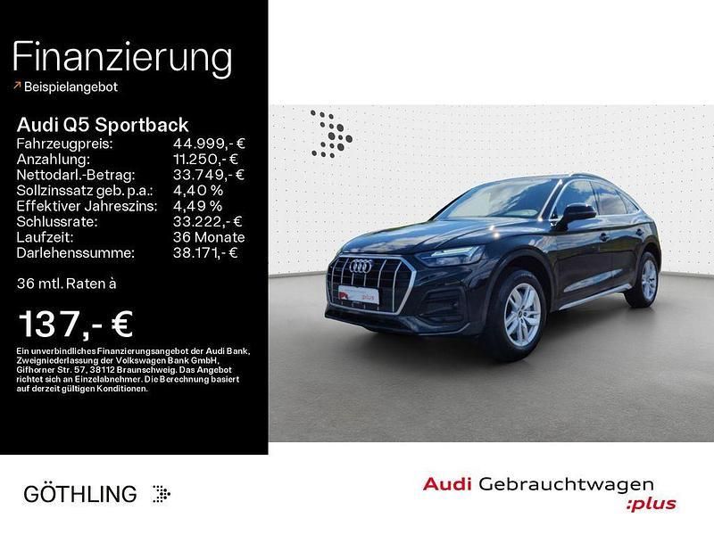Mythosschwarz metallic Gebraucht 2024 Audi Q5 Sportback Ambiente SUV | 44.999 € (Superpreis) - Bild 1/4