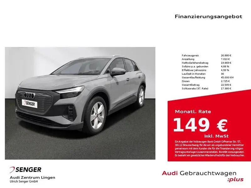 Grau Gebraucht 2023 Audi Q4 e-tron SUV | 26.880 € (Guter Preis) - Bild 1/1