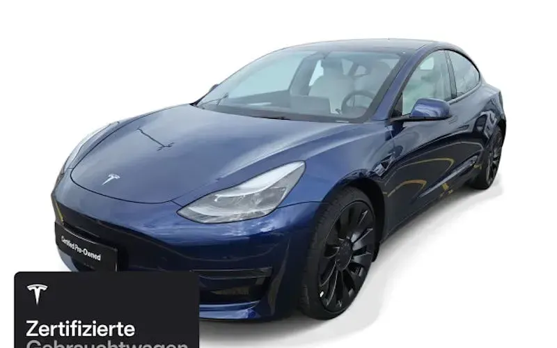 Occasion Tesla Model 3 Performance 377 kW (513 PK) 2022 Blauw Sedan
