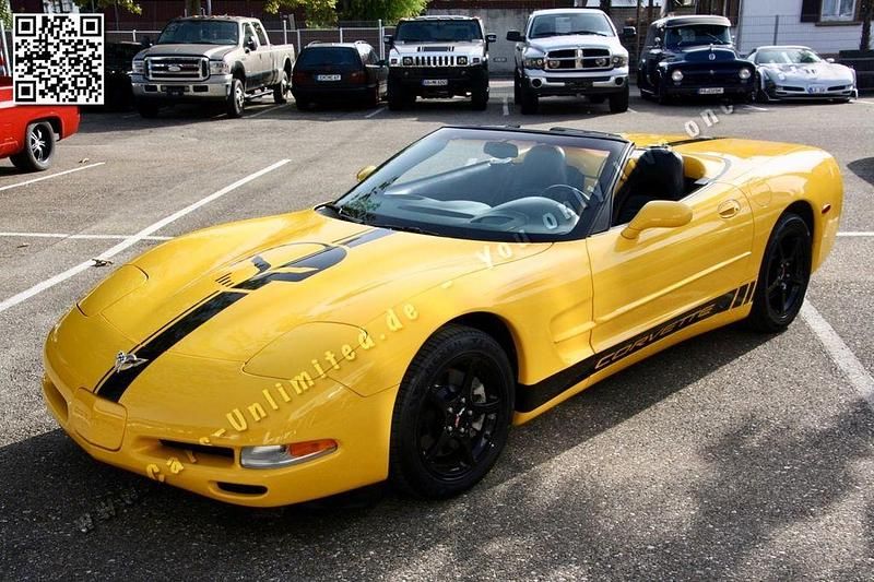 Second-hand Corvette C5 345 CP (253 kW) 2003 Galben Cabrio
