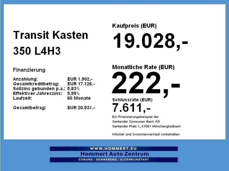 Gebraucht Ford Transit Trend 170 PS (125 kW) 2023 Frostweiß Van