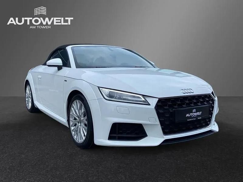 Ibisweiss Gebraucht 2019 Audi TT Roadster S-line plus Cabrio | 27.990 € (Guter Preis) - Bild 1/4