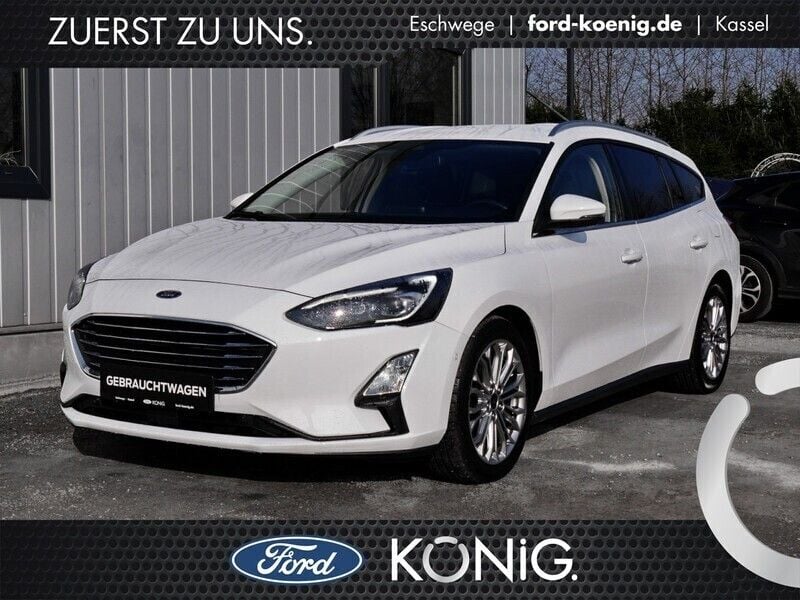 Weiß Gebraucht 2020 Ford Focus Titanium Kombi | 16.290 € (Fairer Preis) - Bild 1/4