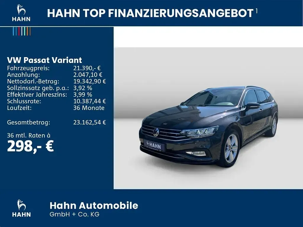 Gebraucht VW Passat Business 190 PS (139 kW) 2021 Mangangrau metallic Kombi