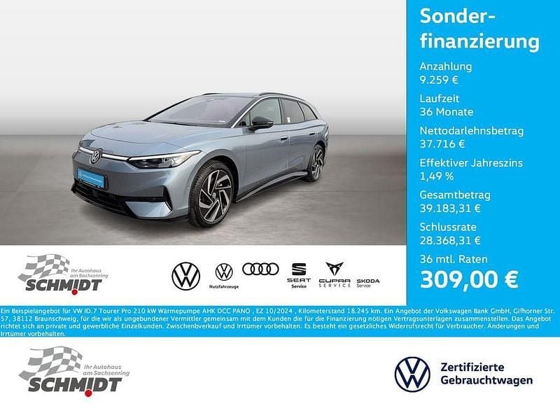 Gebraucht VW ID.7 Pro 210 kW (286 PS) 2024 Blau Kombi