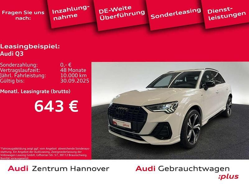 Gletscherweiß metallic Gebraucht 2025 Audi Q3 S-Line SUV | 49.990 € - Bild 1/4