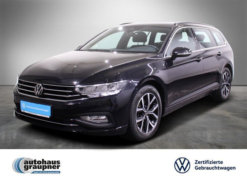 Schwarz / deep black (metallic) Gebraucht 2022 VW Passat Business Kombi | 26.326 € (Fairer Preis) - Bild 1/4
