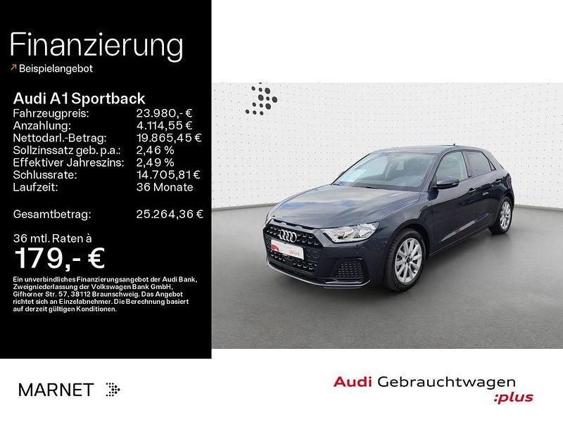 Grau Gebraucht 2024 Audi A1 Sportback Advanced Plus Kleinwagen | 23.980 € (Guter Preis) - Bild 1/4