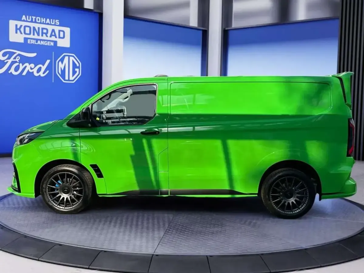 Nouvelle Ford Transit Custom 170 ch (125 kW) 2025 Vert Pick-up