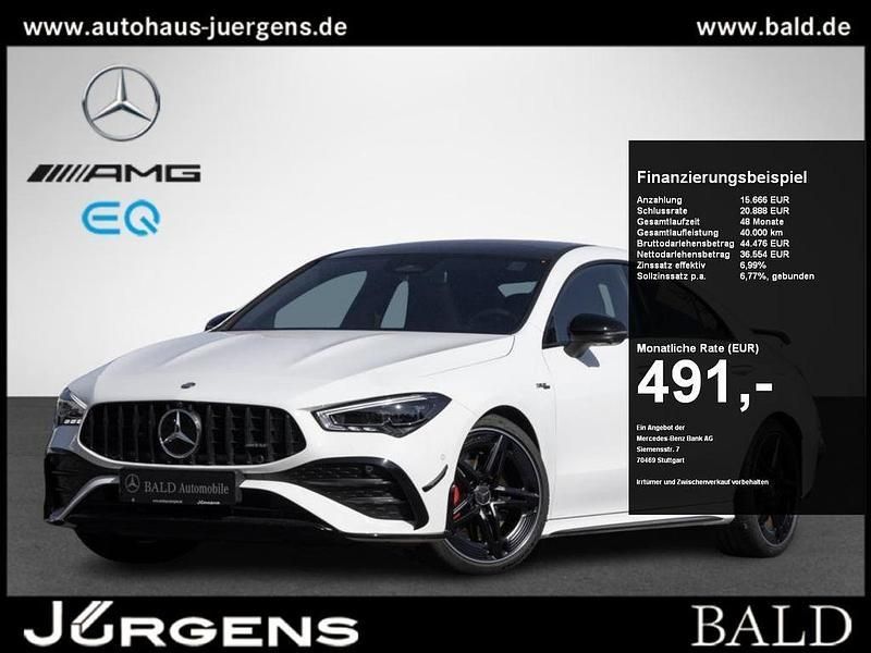 Polarweiß Gebraucht 2024 Mercedes CLA35 AMG AMG Coupé | 52.220 € (Fairer Preis) - Bild 1/4