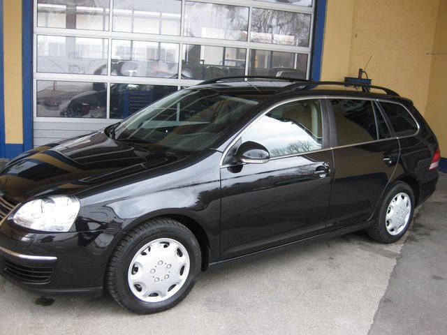 Schwarz metallic Gebraucht 2007 VW Golf V Comfortline Kombi | 9.300 € - Bild 1/4