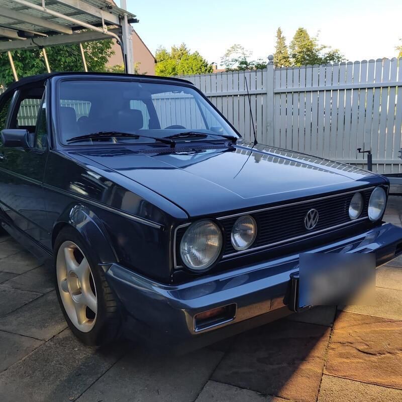 Blau Gebraucht 1987 VW Golf Cabriolet Cabrio | 7.599 € - Bild 1/4