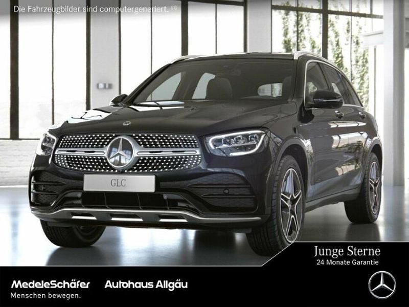Obsidianschwarz (metallic) Gebraucht 2020 Mercedes GLC220 AMG SUV | 37.429 € (Fairer Preis) - Bild 1/4