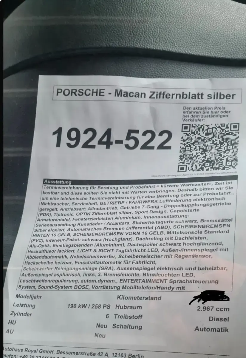 Gebraucht Porsche Macan 258 PS (189 kW) 2017 Schwarz SUV