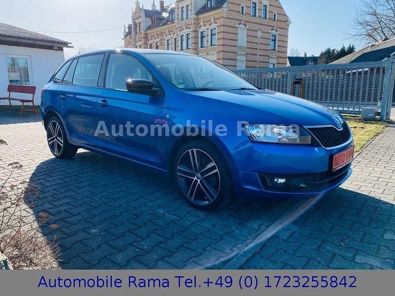 Gebraucht Skoda Rapid Style 105 PS (77 kW) 2014 Blau Kleinwagen