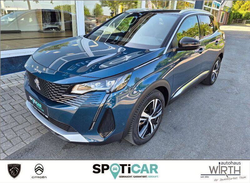 Blau Gebraucht 2024 Peugeot 3008 GT Limousine | 27.390 € (Fairer Preis) - Bild 1/4
